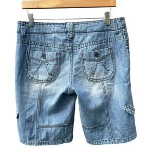 VTG Unionbay Jorts Shorts Cargo Denim 90s Y2k 9 100% Cotton Dad Comfy